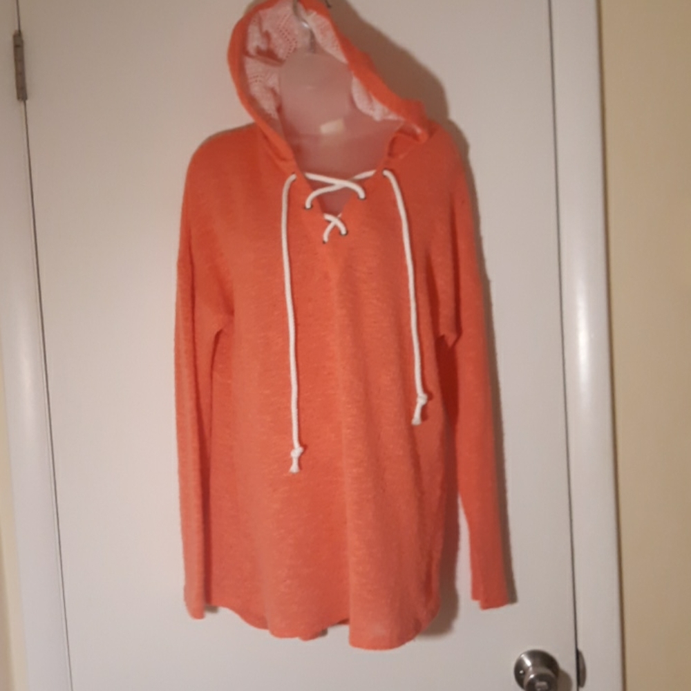 Self Esteem hooded long sleeve top size Xl